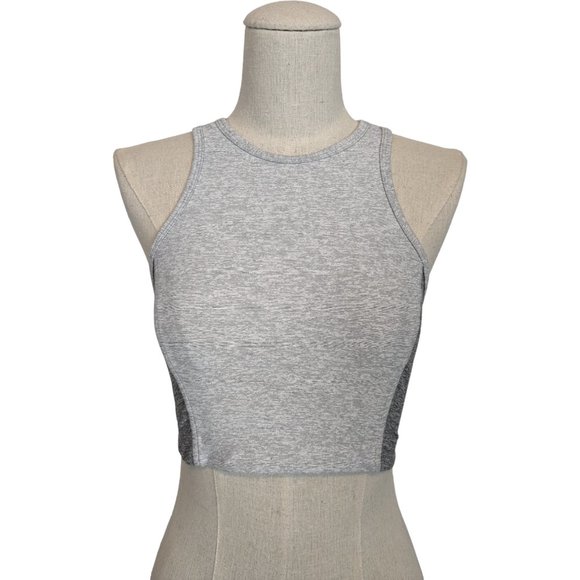Outdoor Voices Athena Crop Top Dove/Ash Gray Sz Small - Picture 1 of 7